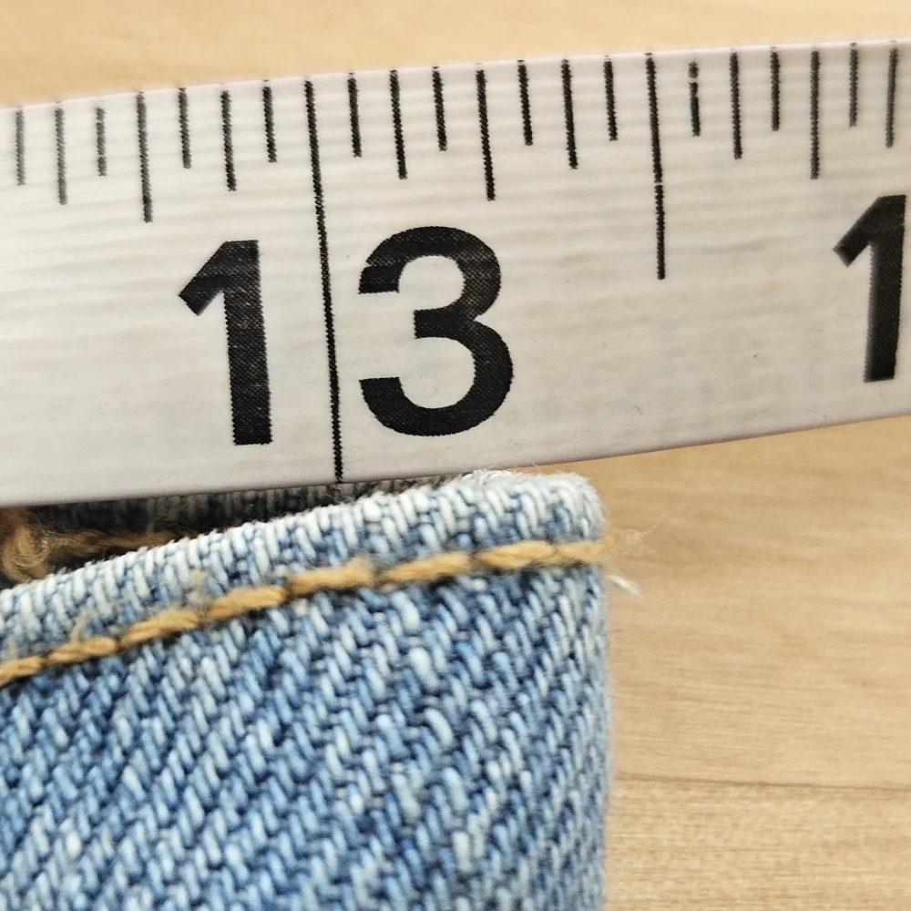 Urban Outfitters BDG Womens High Rise Patchwork Boho Flare Raw Hem Jeans Sz 27 - Picture 12 of 16